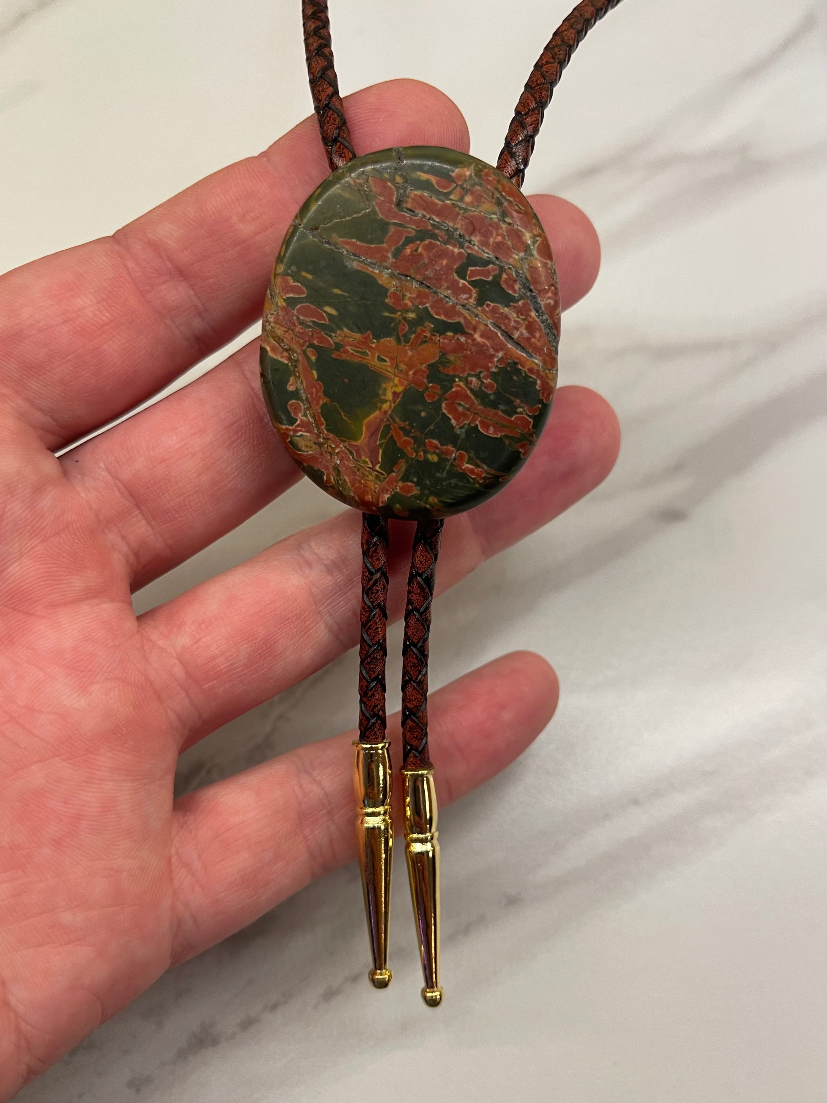 Electric Runway – Red Creek Jasper Bolo Tie