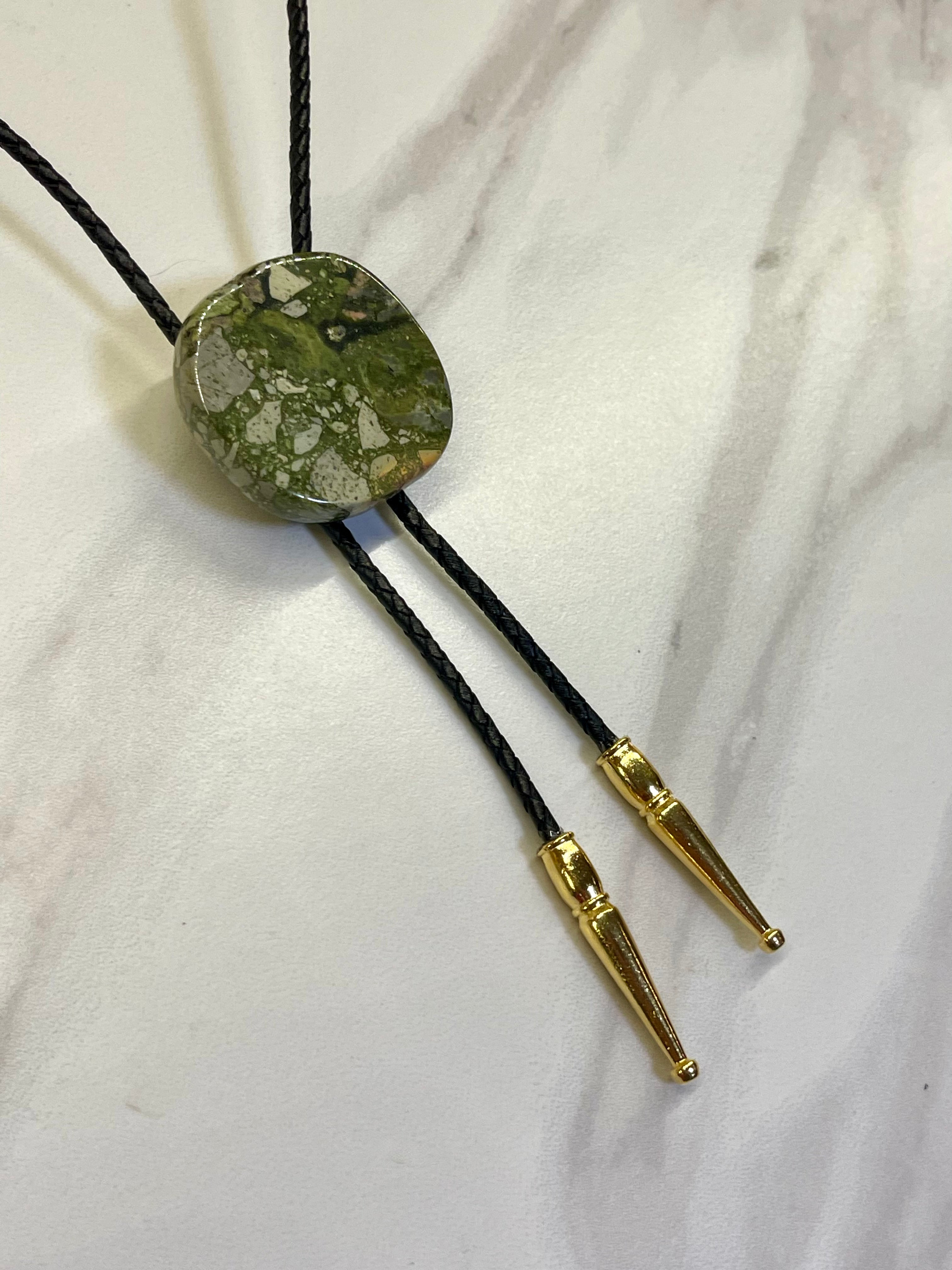 Unakite Bolo Tie