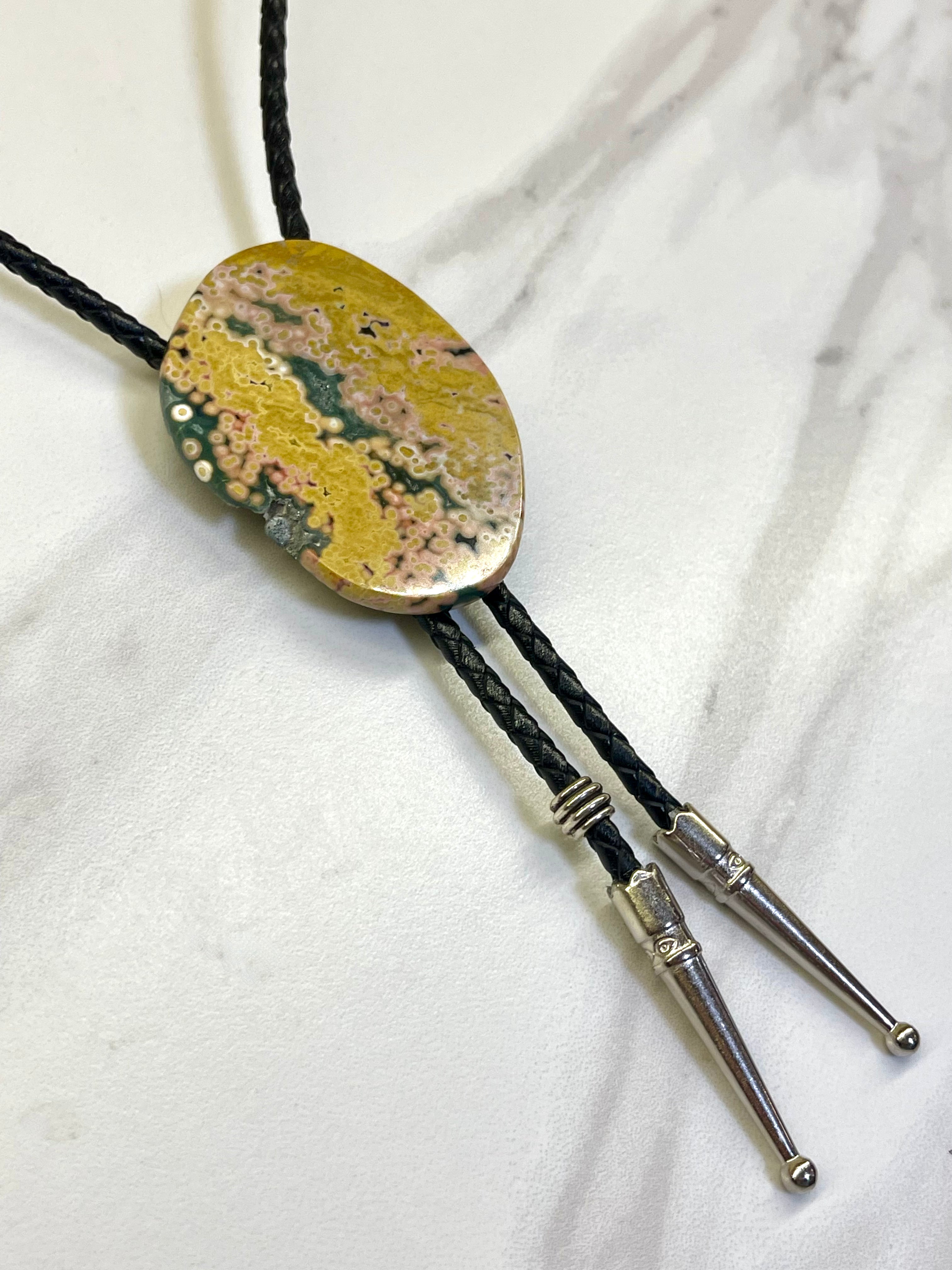 Ocean Jasper Bolo Tie