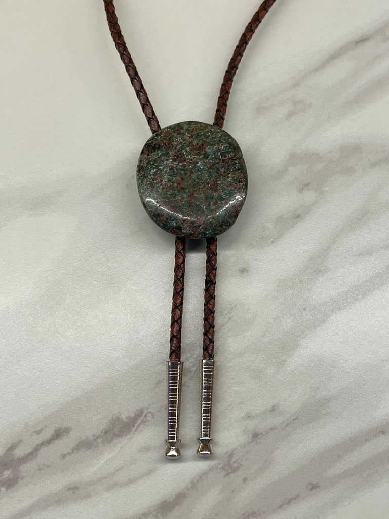 Tectonic Mosaic – Eclogite Bolo Tie