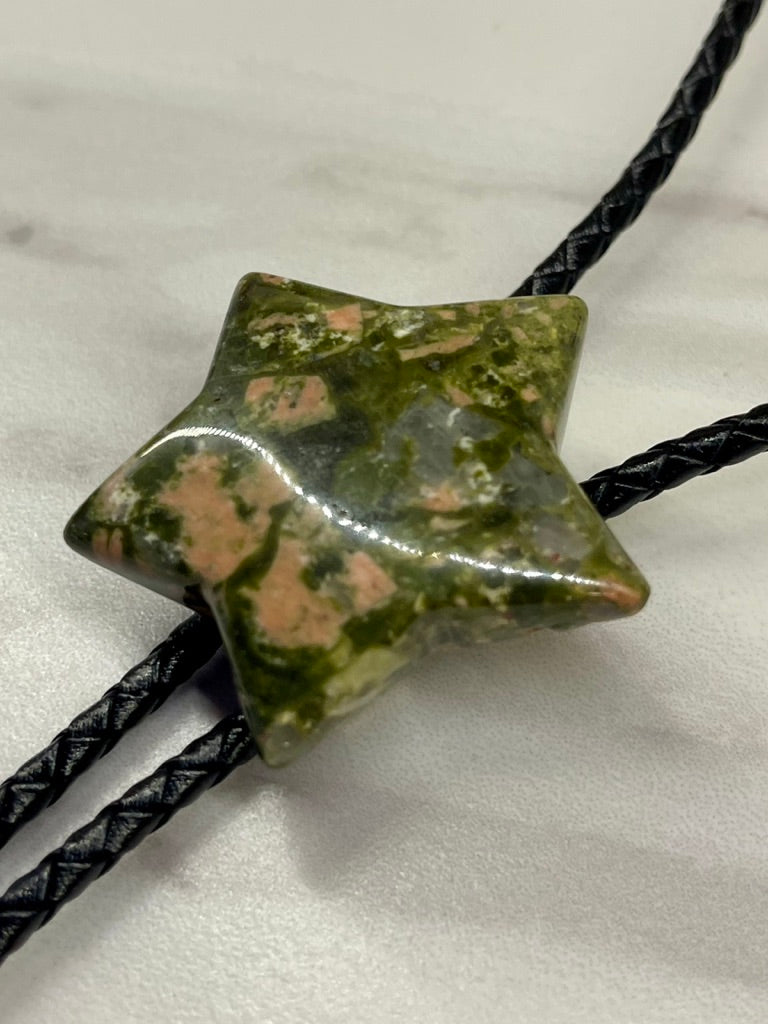 Rock Star 02 – Unakite Bolo Tie