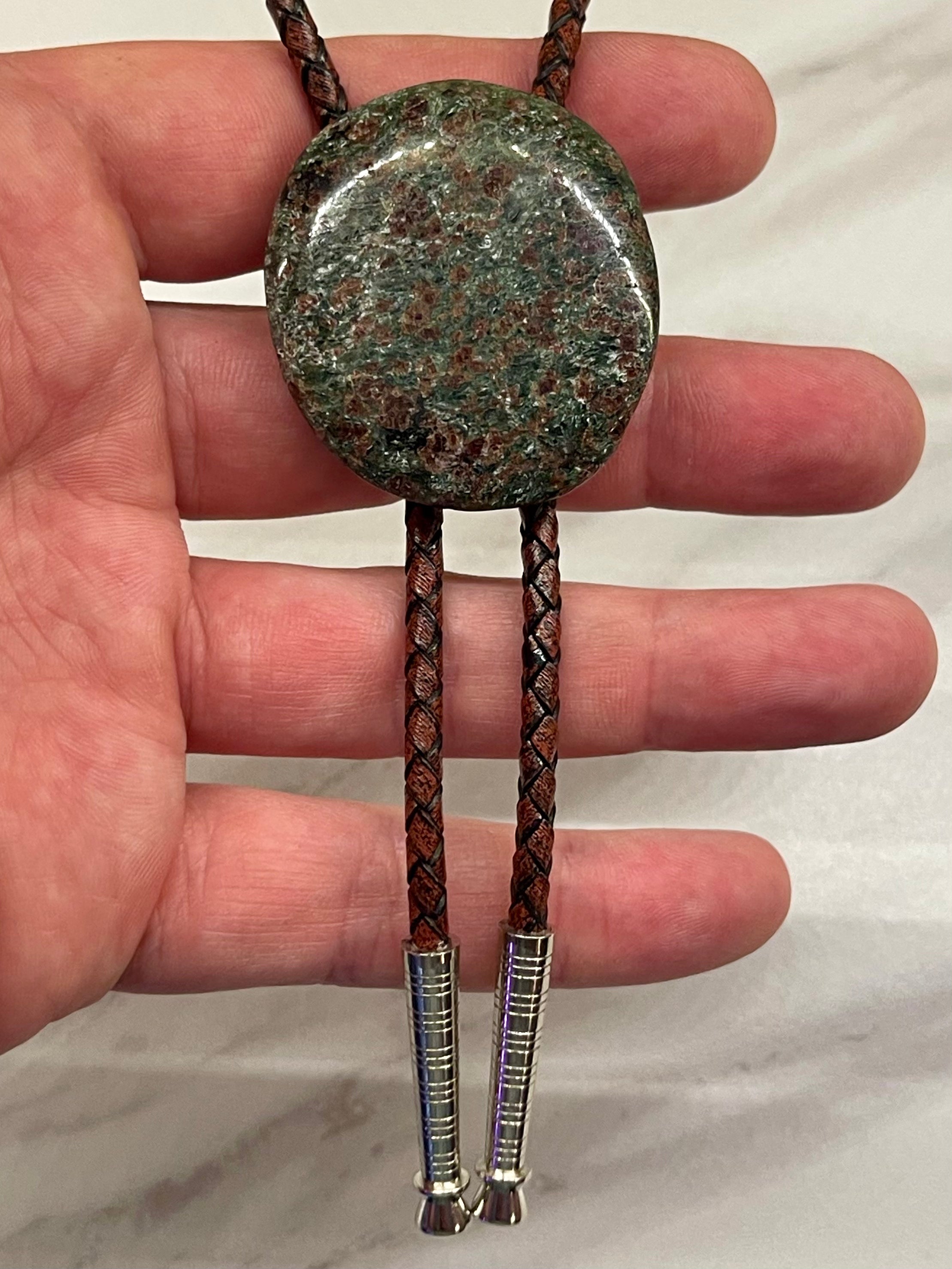 Tectonic Mosaic – Eclogite Bolo Tie