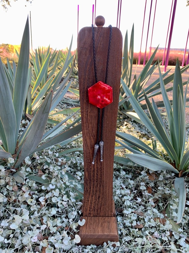 Red Chroma Bolo Tie