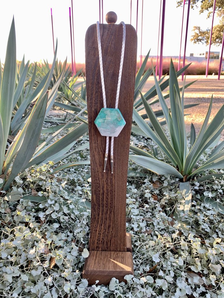 Aqua Green Chroma Bolo Tie