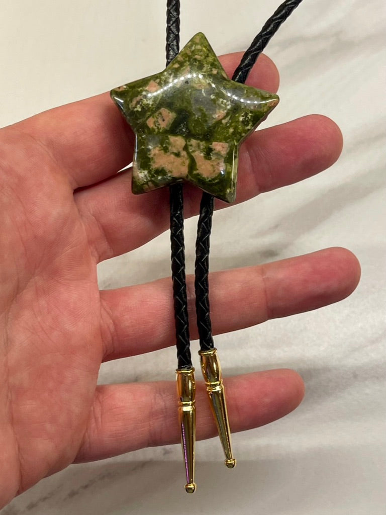 Rock Star 02 – Unakite Bolo Tie