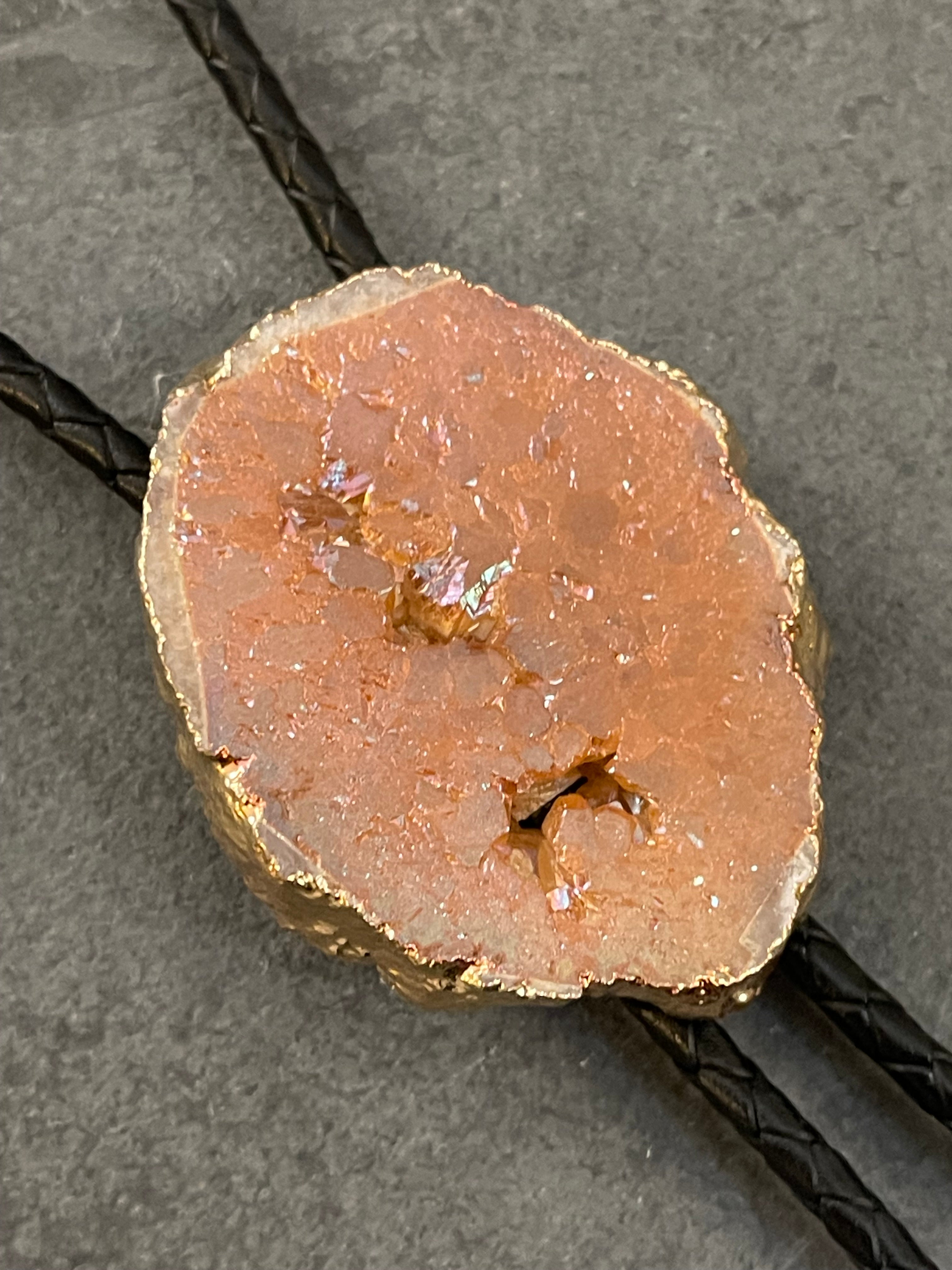 Rough Dyed Filigree Stone – Bolo Tie