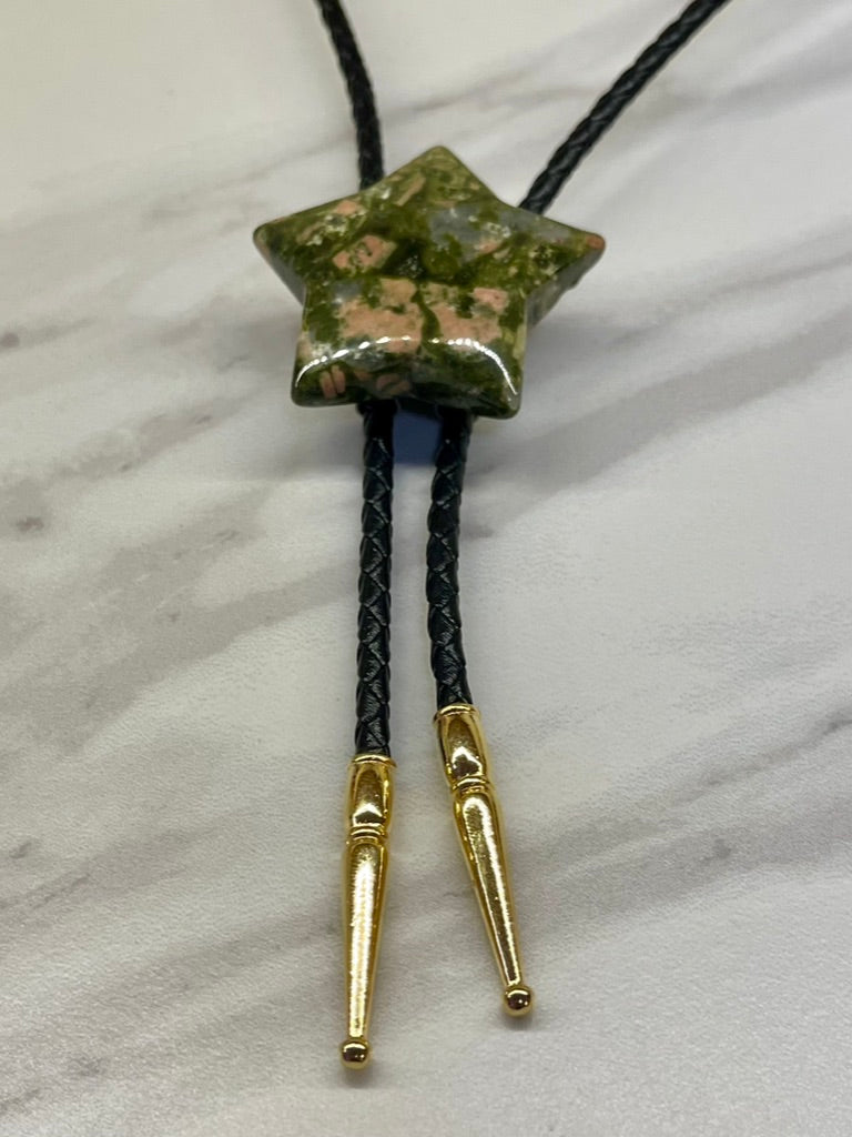 Rock Star 02 – Unakite Bolo Tie