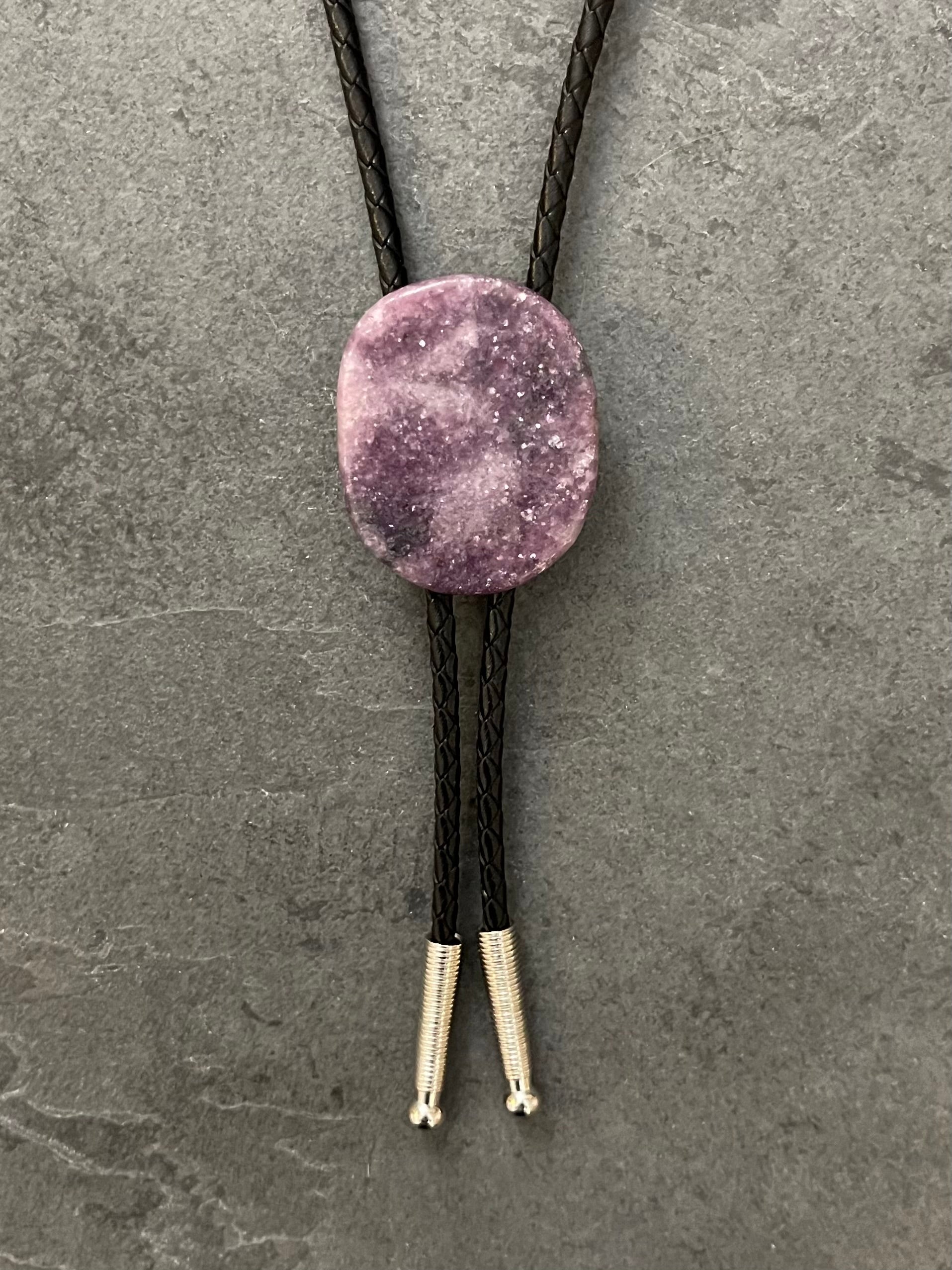 Purple Flash – Fluorite Bolo Tie