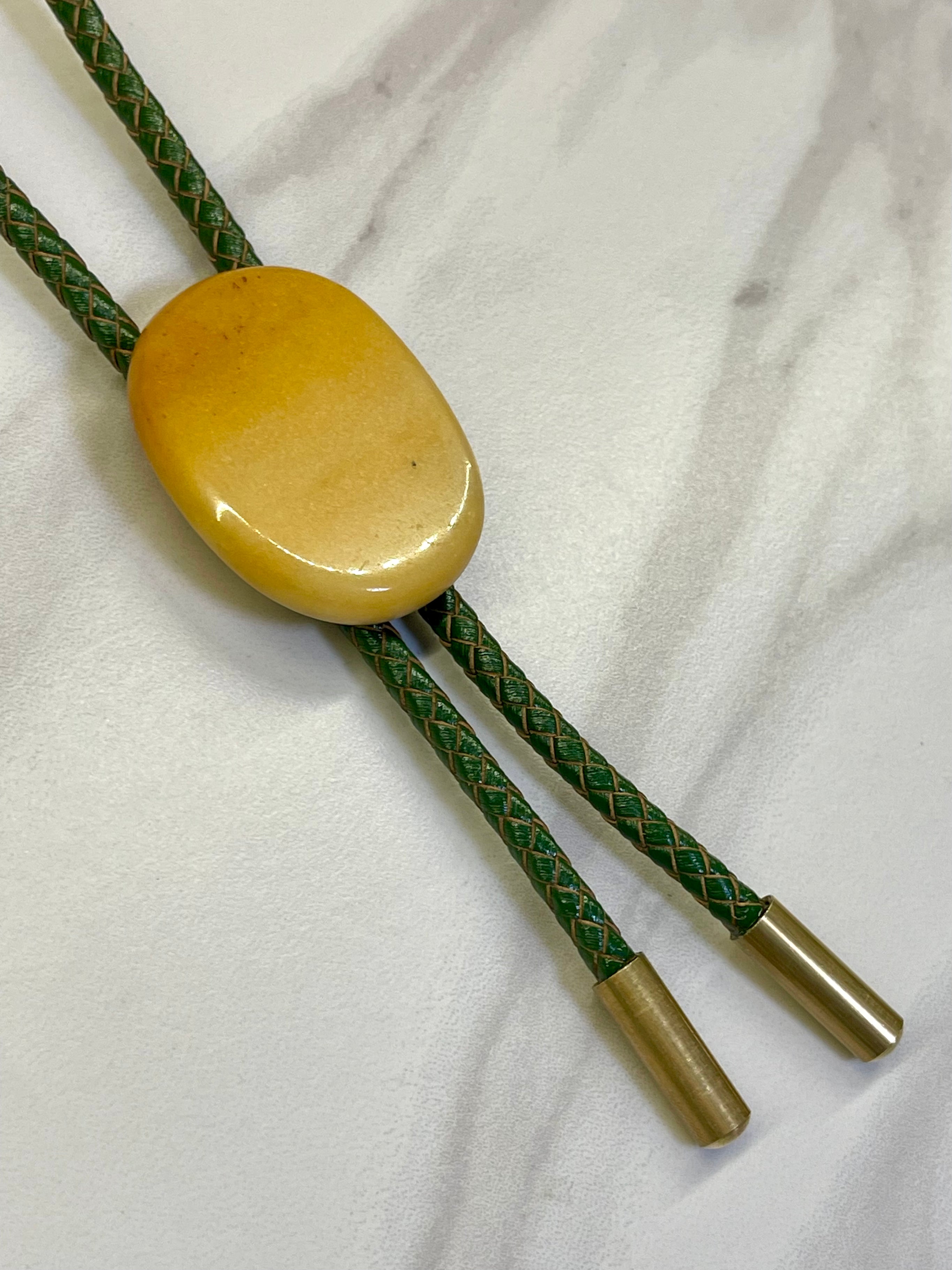 Orange Moonstone Bolo Tie