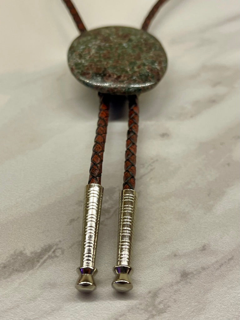 Tectonic Mosaic – Eclogite Bolo Tie