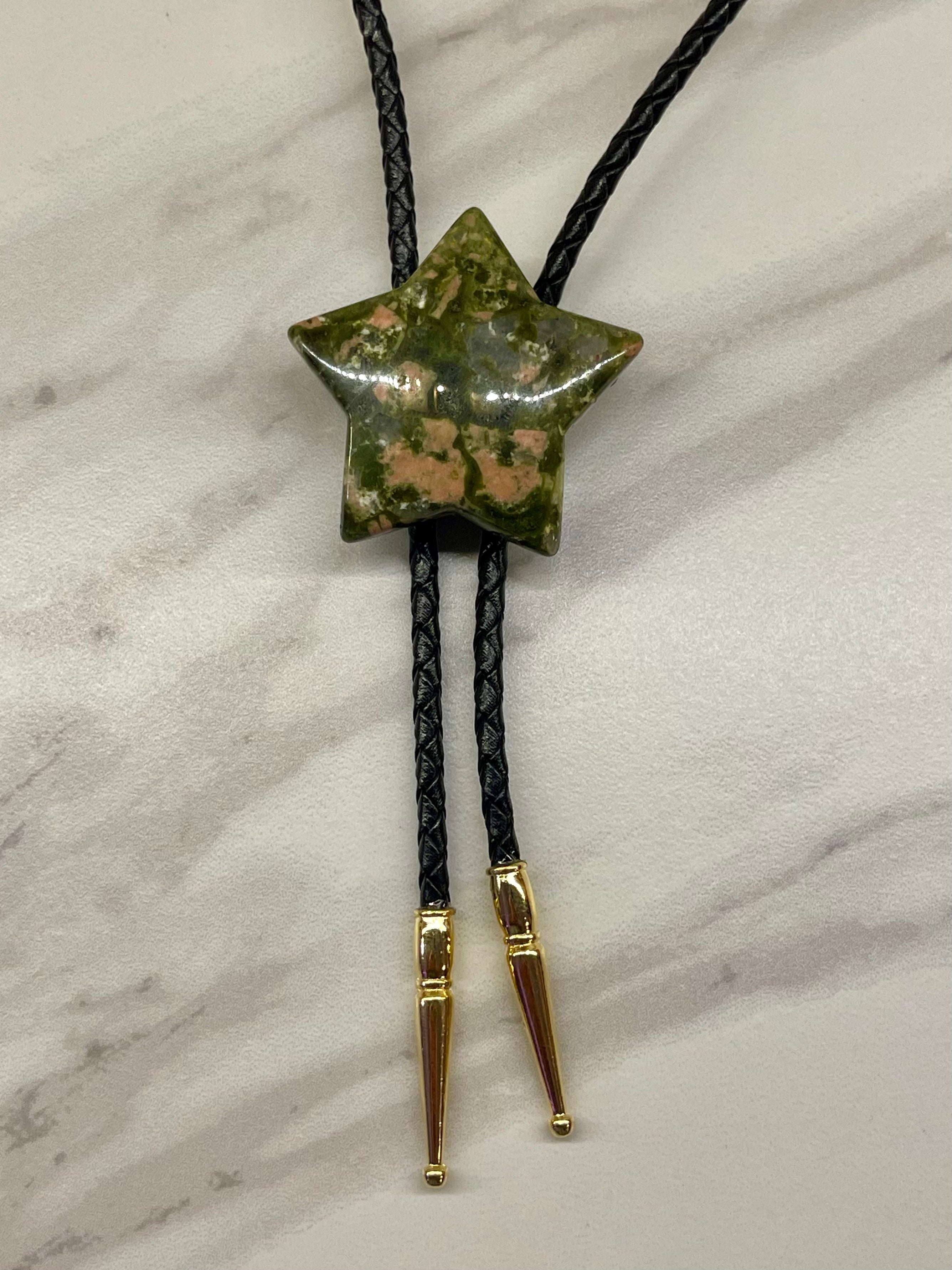 Rock Star 02 – Unakite Bolo Tie