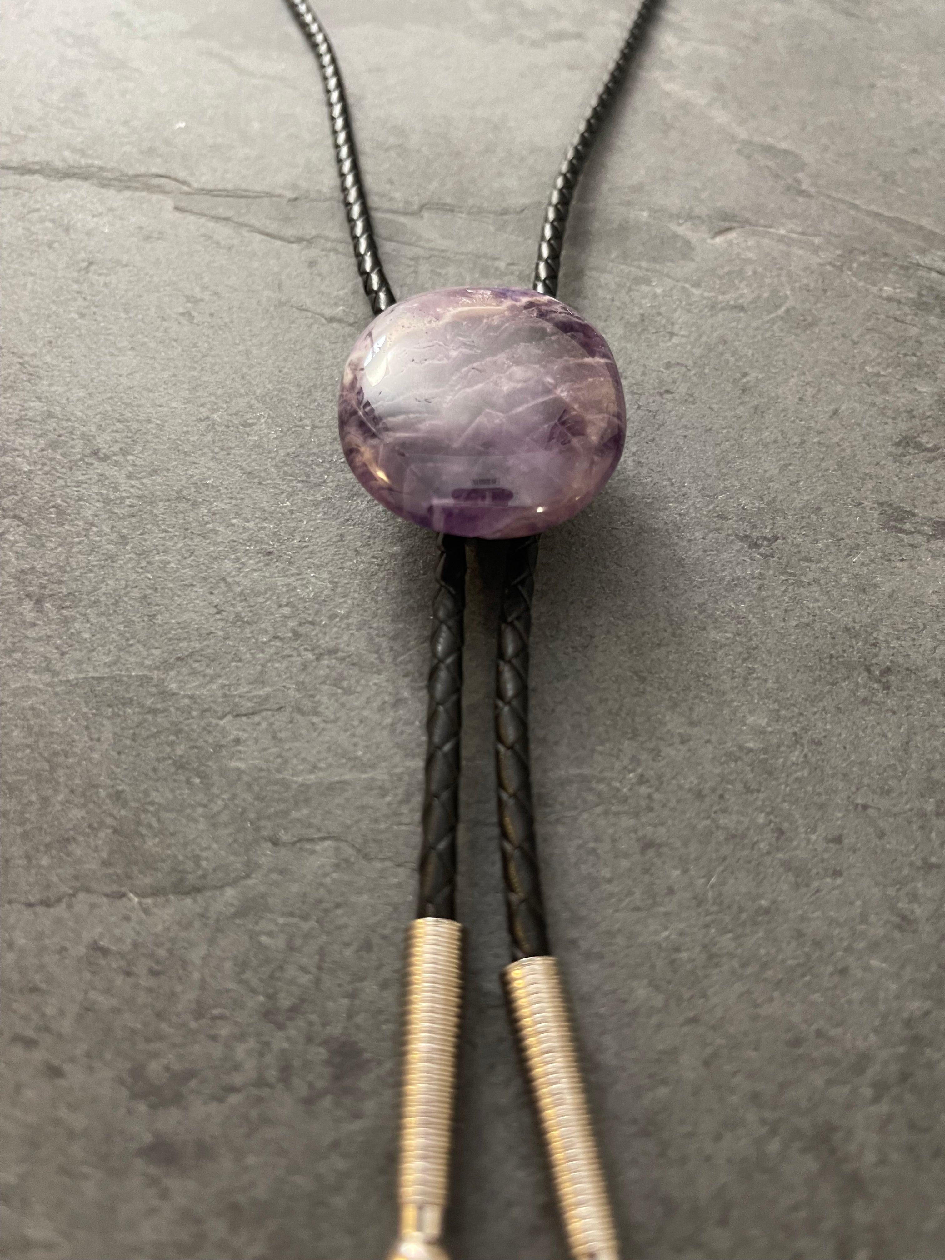 Zig & Zag – Chevron Amethyst Bolo Tie