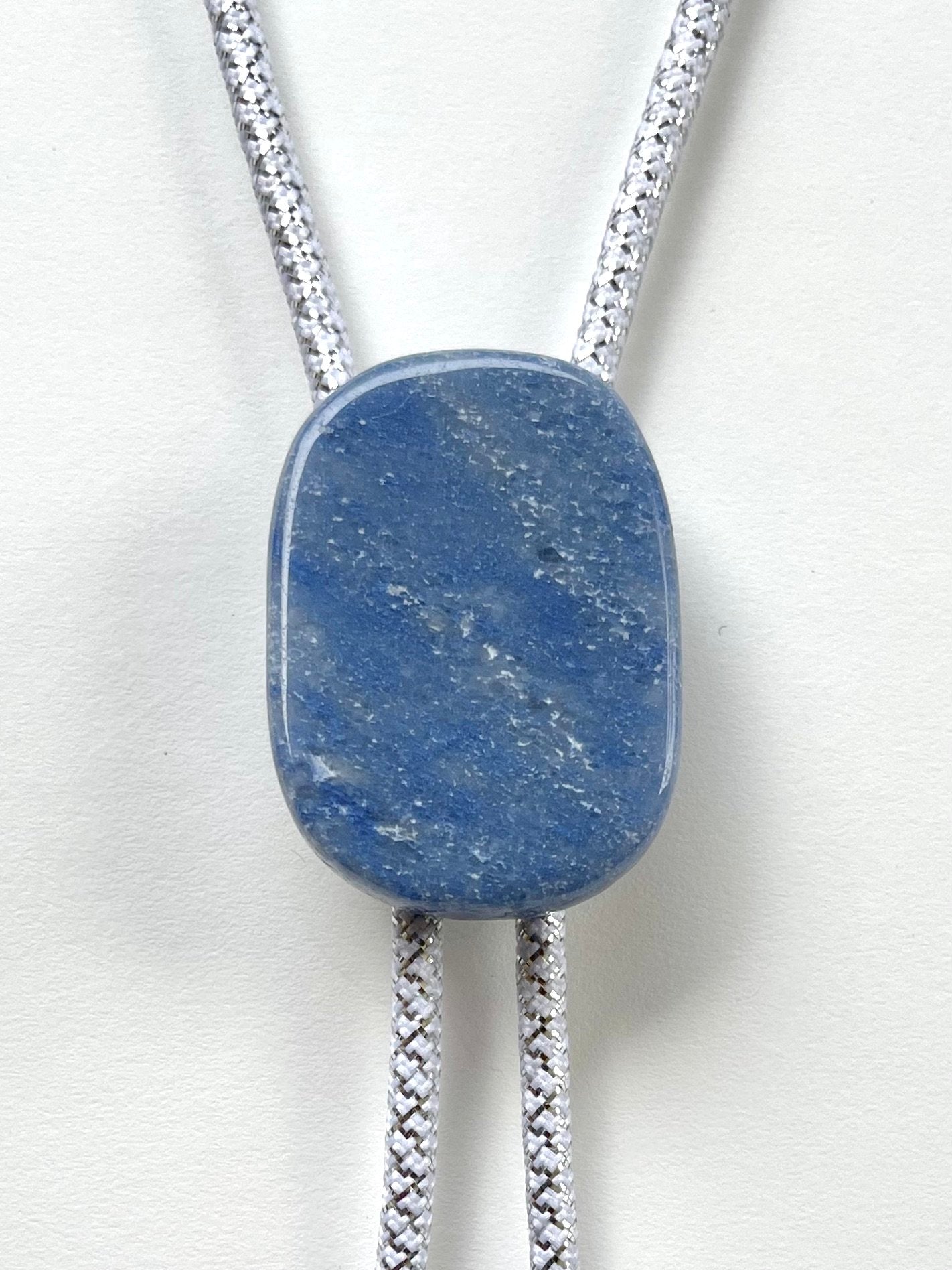 Winter Flash – Blue Quartz Bolo Tie