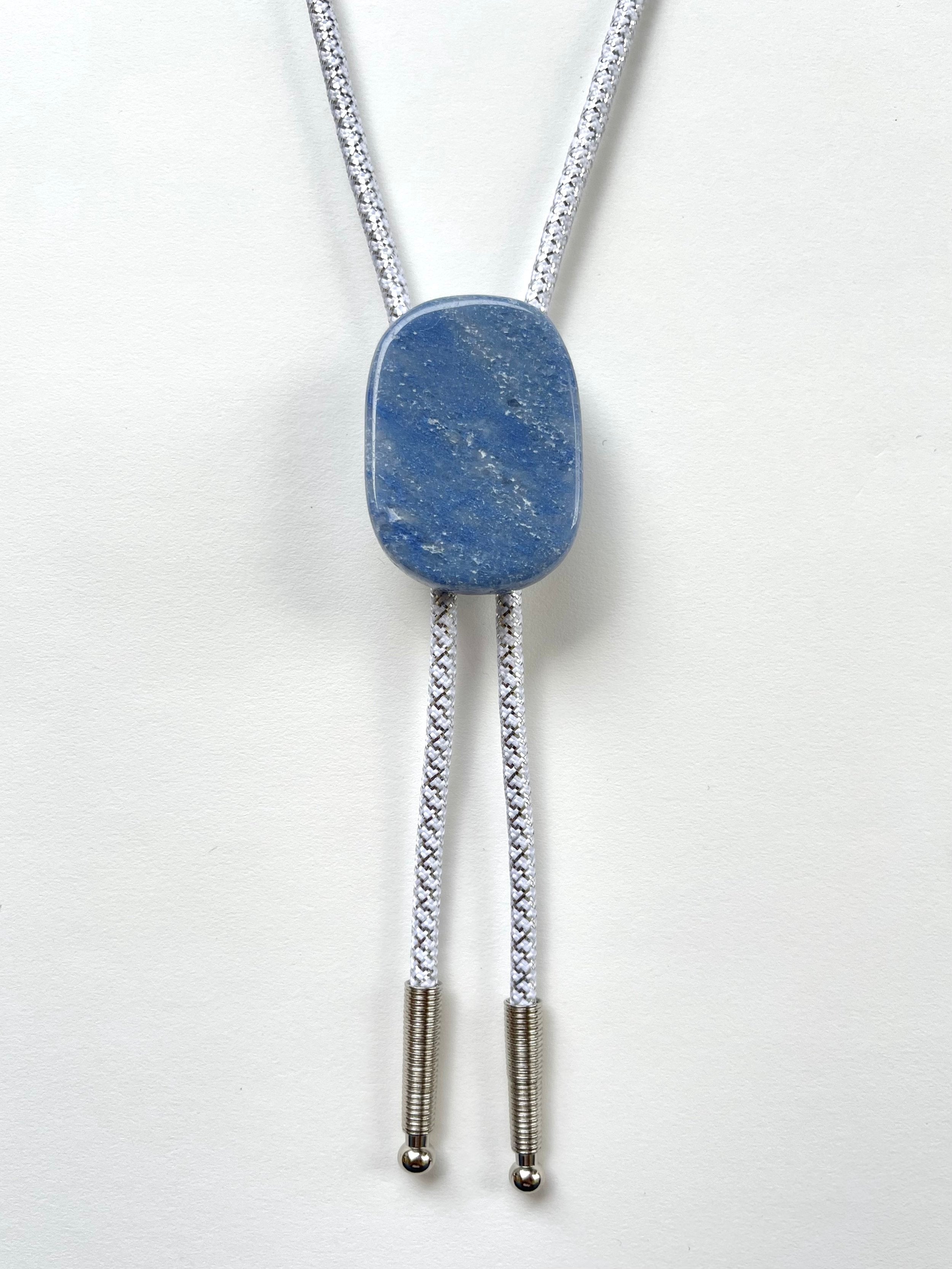 Winter Flash – Blue Quartz Bolo Tie