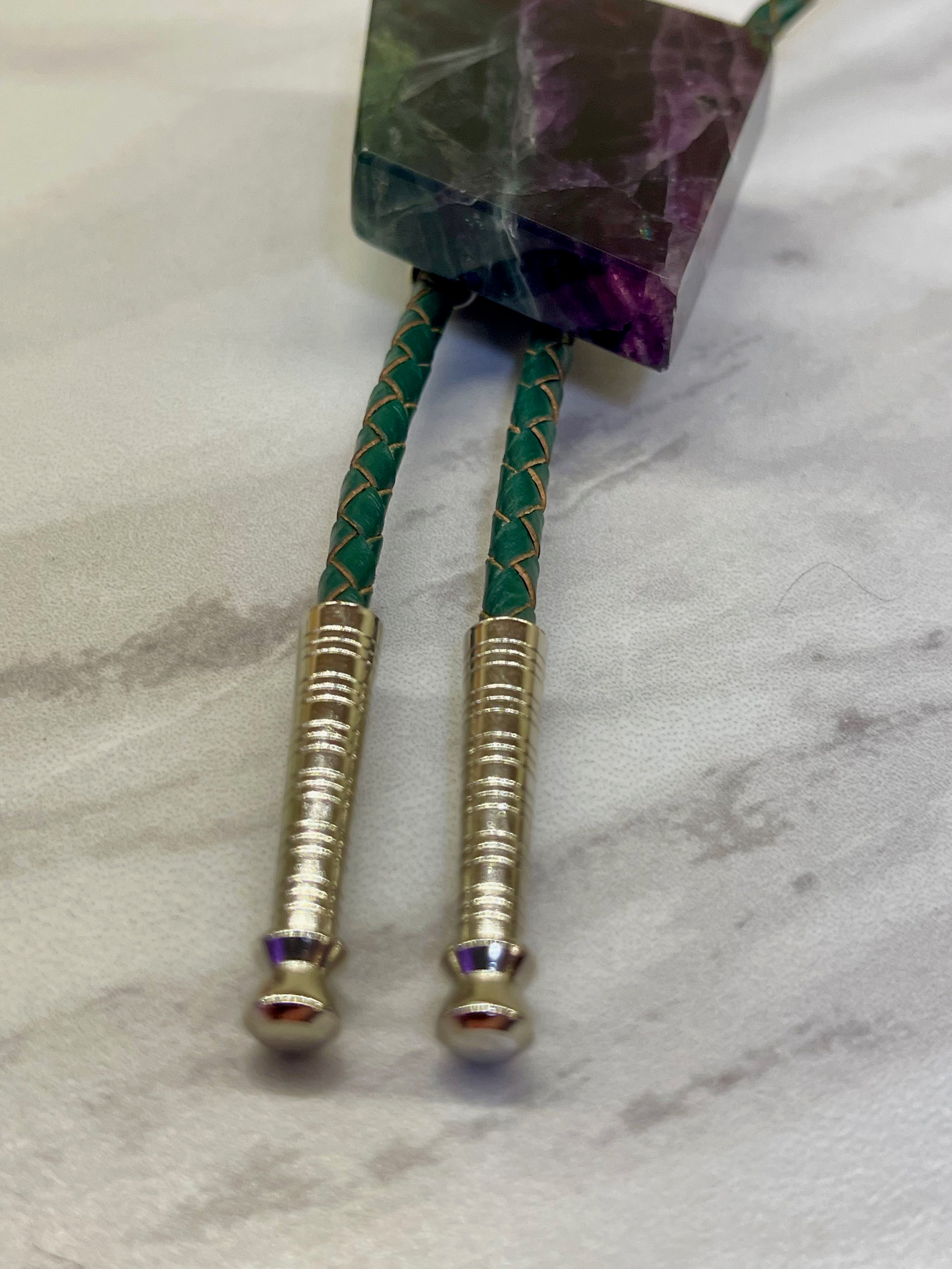 Twilight Shard – Fluorite Bolo Tie