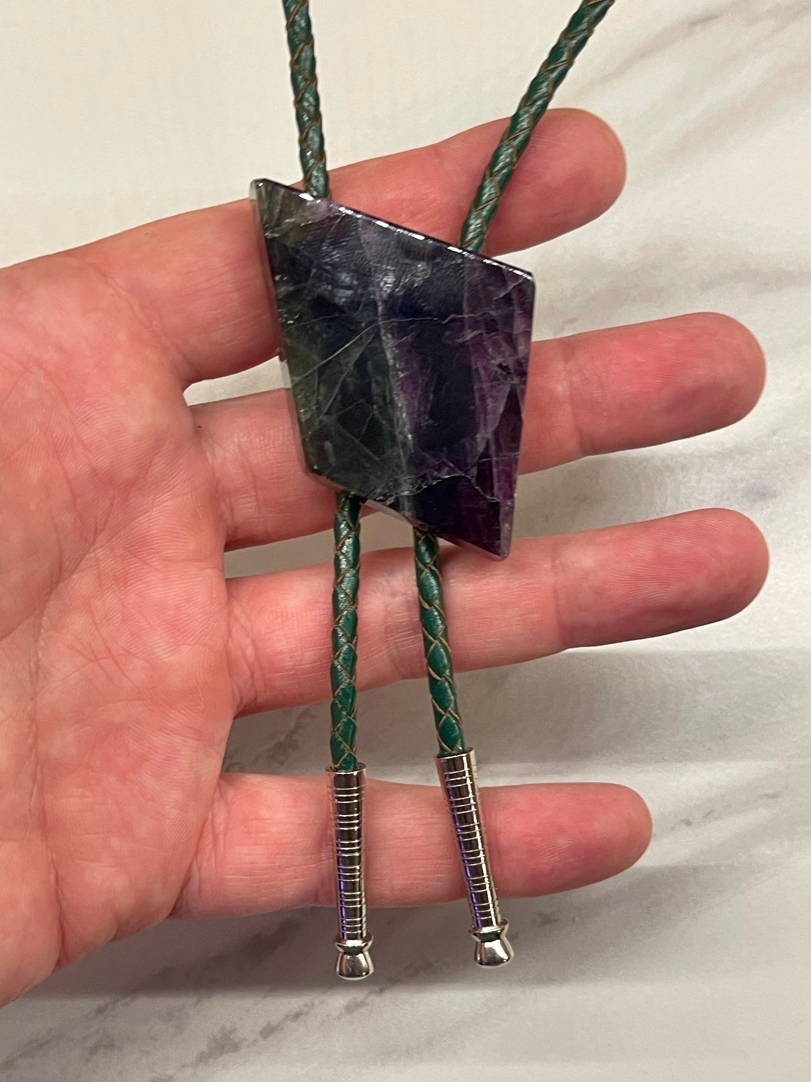 Twilight Shard – Fluorite Bolo Tie