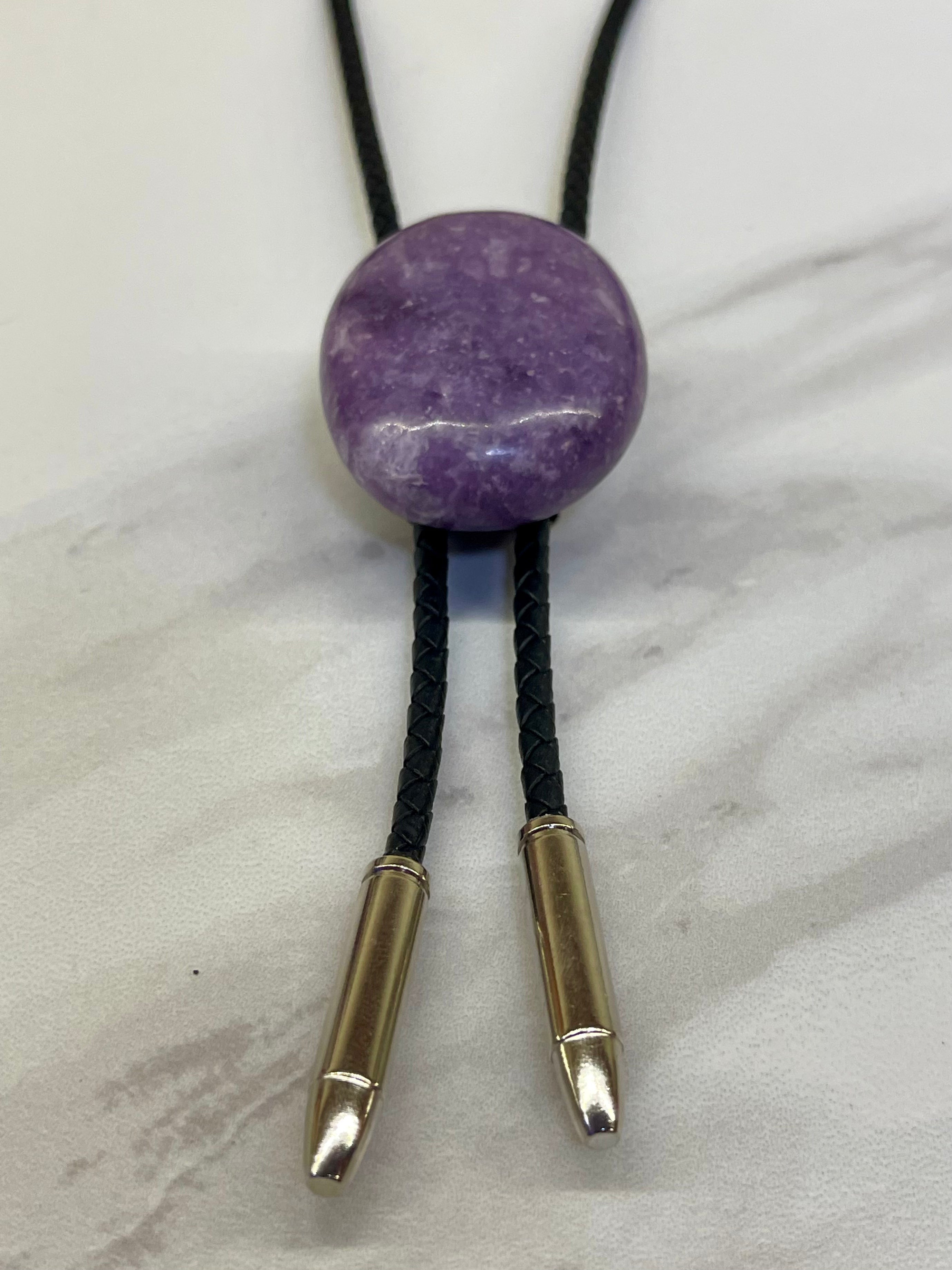 Purple Rhapsody – Lepidolite Bolo Tie