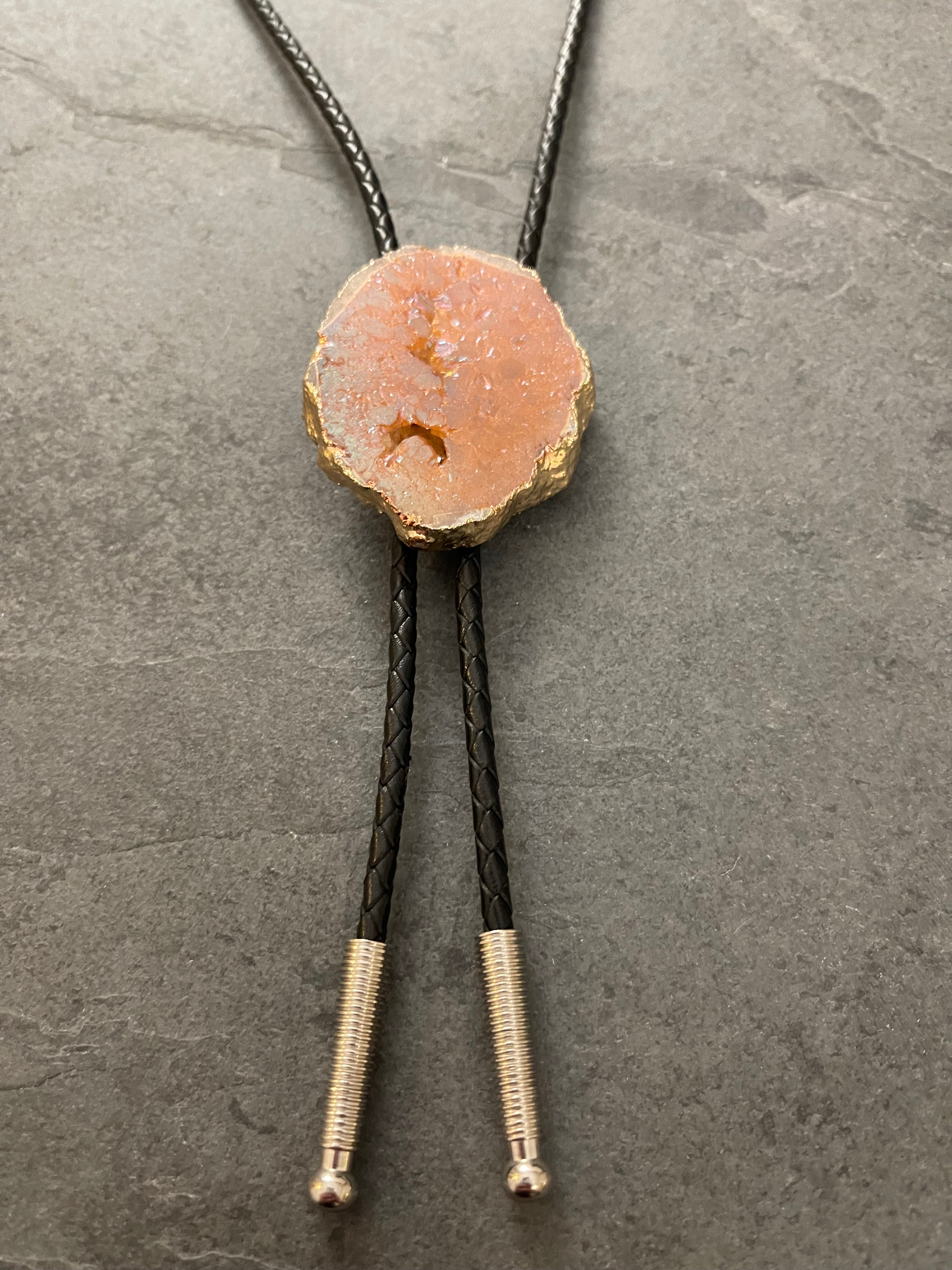 Rough Dyed Filigree Stone – Bolo Tie