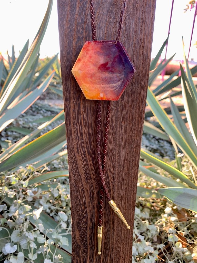 Orange Chroma Bolo Tie