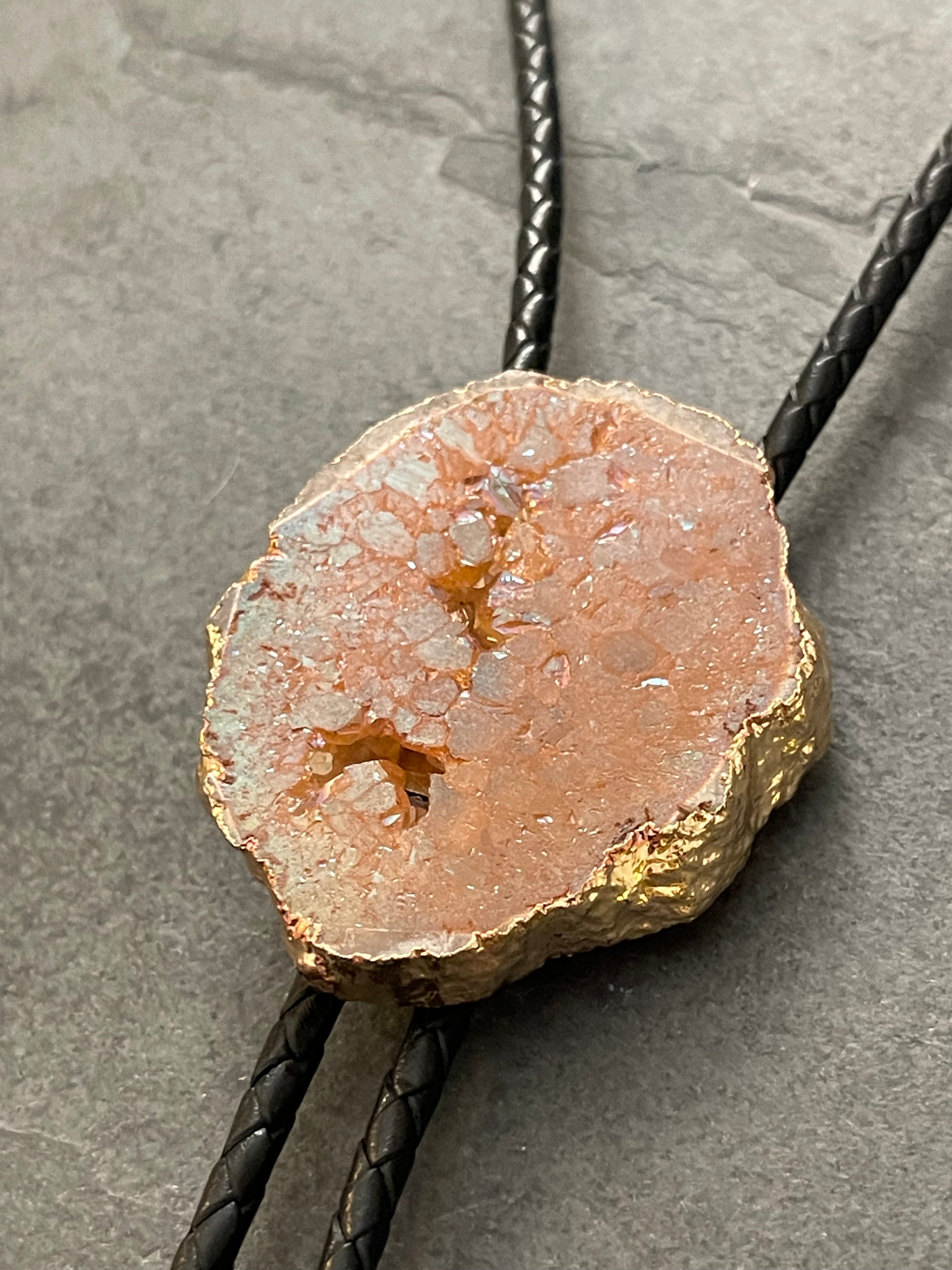 Rough Dyed Filigree Stone – Bolo Tie