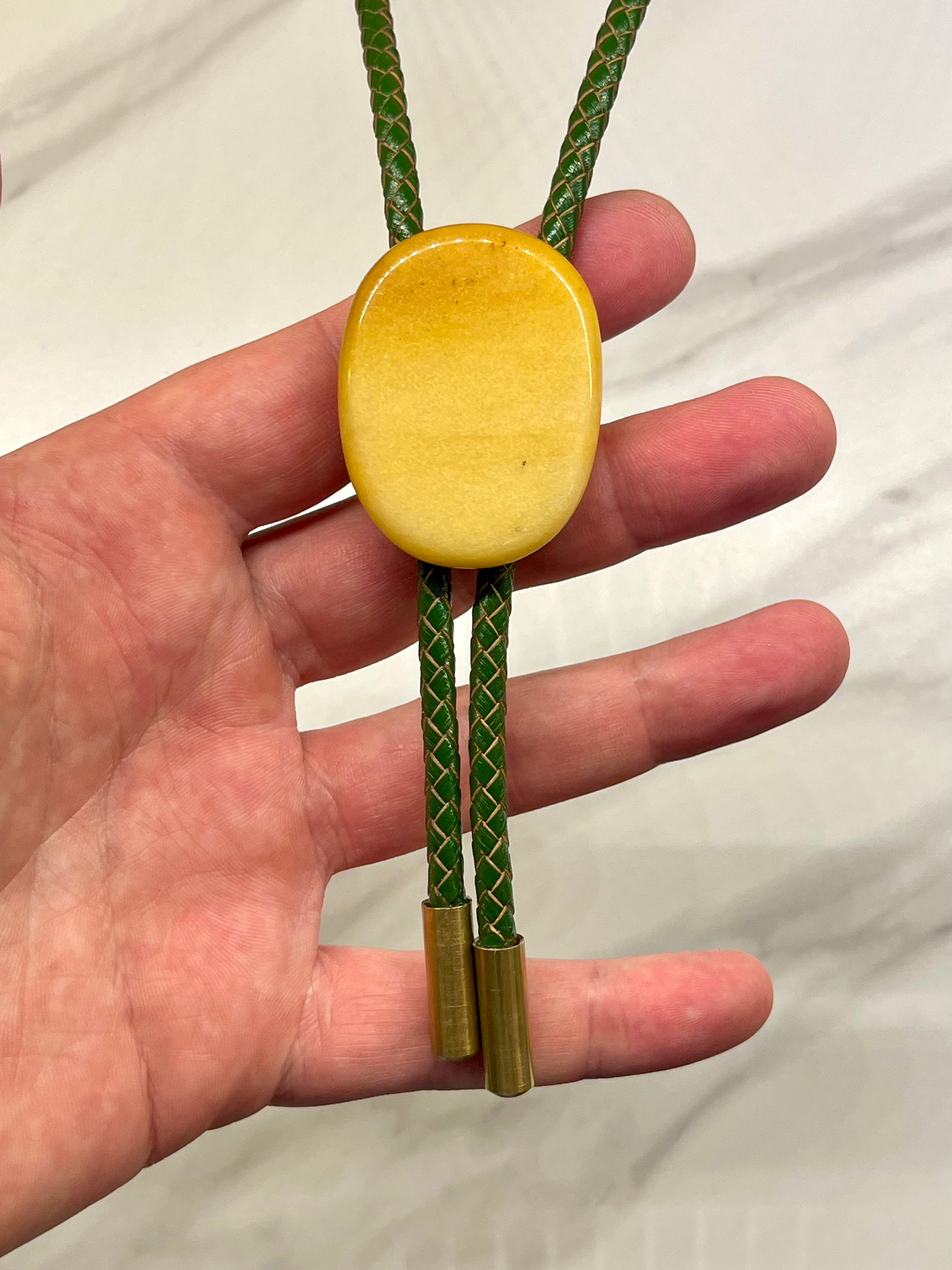 Orange Moonstone Bolo Tie