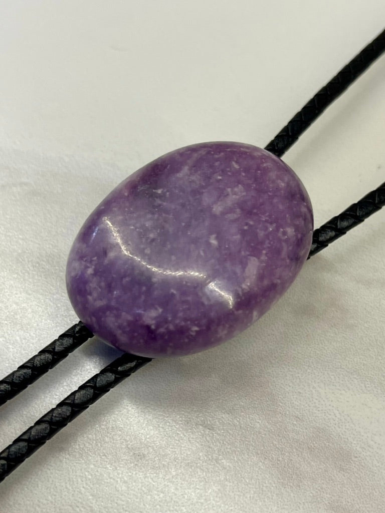 Purple Rhapsody – Lepidolite Bolo Tie