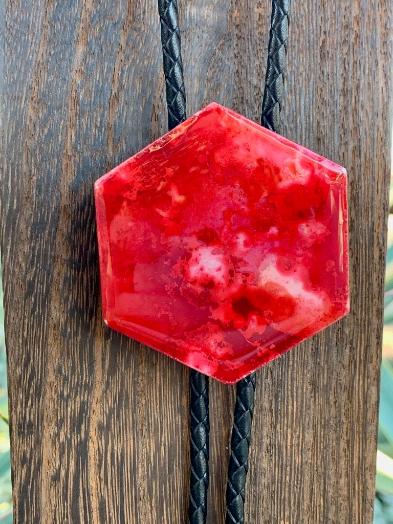 Red Chroma Bolo Tie
