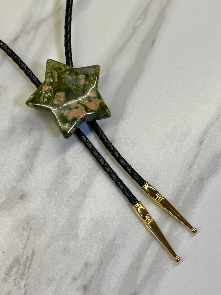 Rock Star 02 – Unakite Bolo Tie