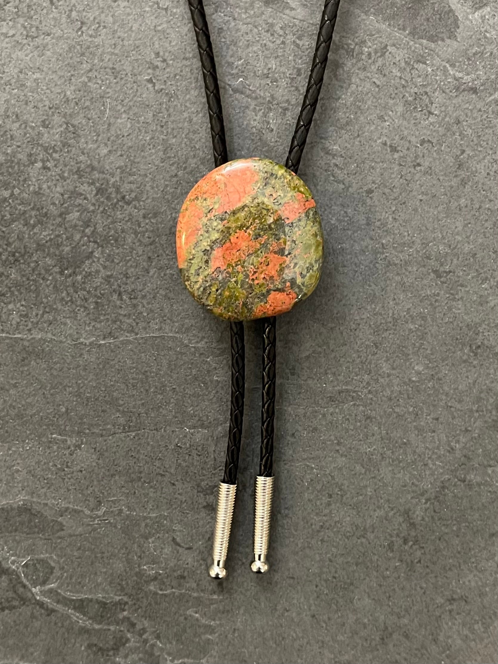 Unaka's Finest – Unakite Bolo Tie