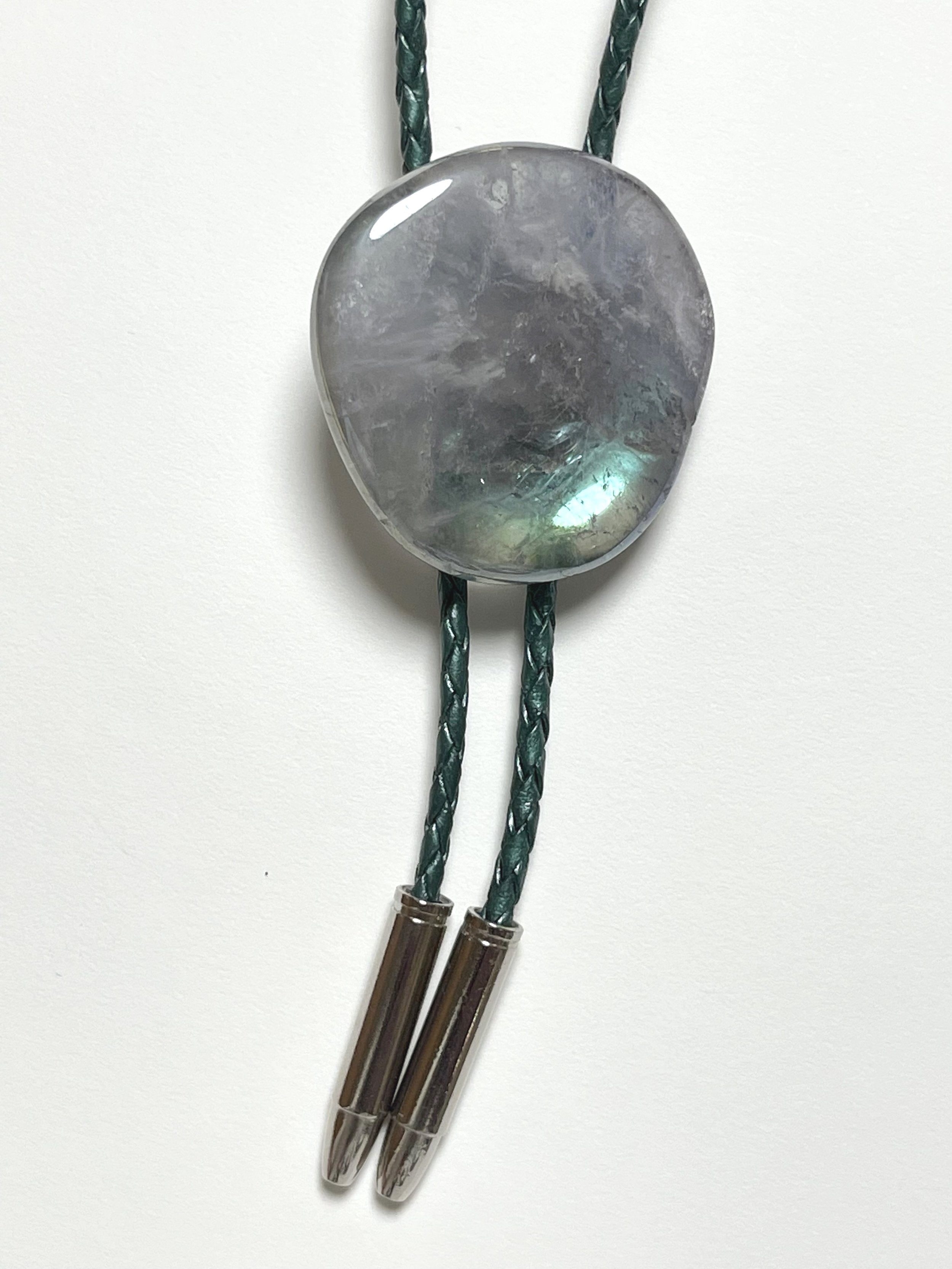 Verdant Aurora – Aura Quartz Bolo Tie