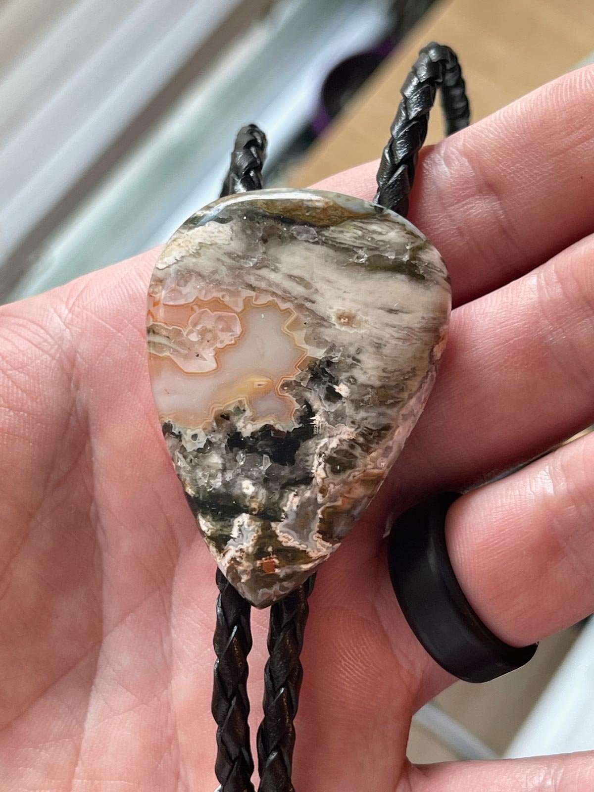 Sea Floor – Ocean Jasper Bolo Tie