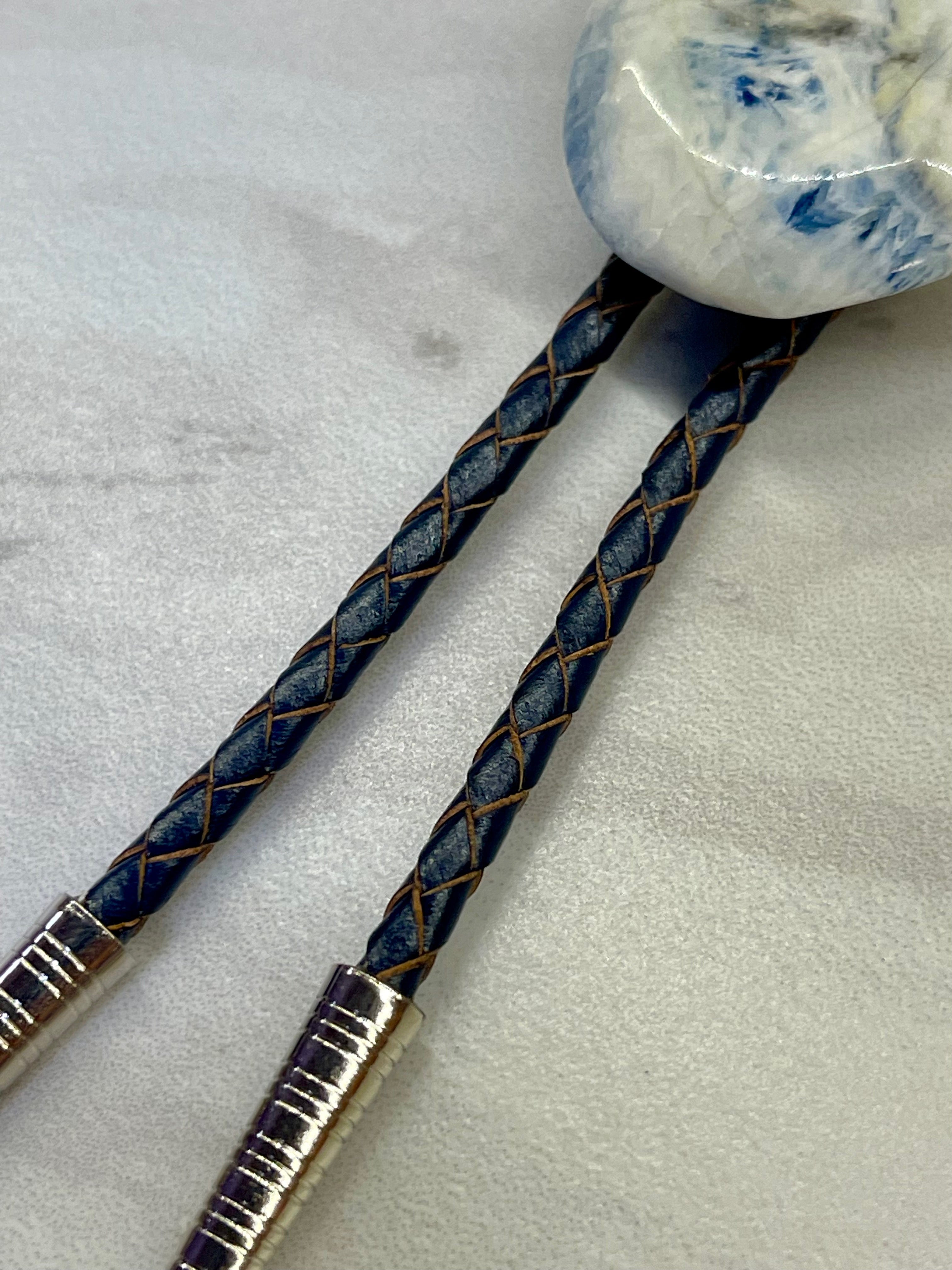 Arctic Tides – Blue Scheelite Bolo Tie