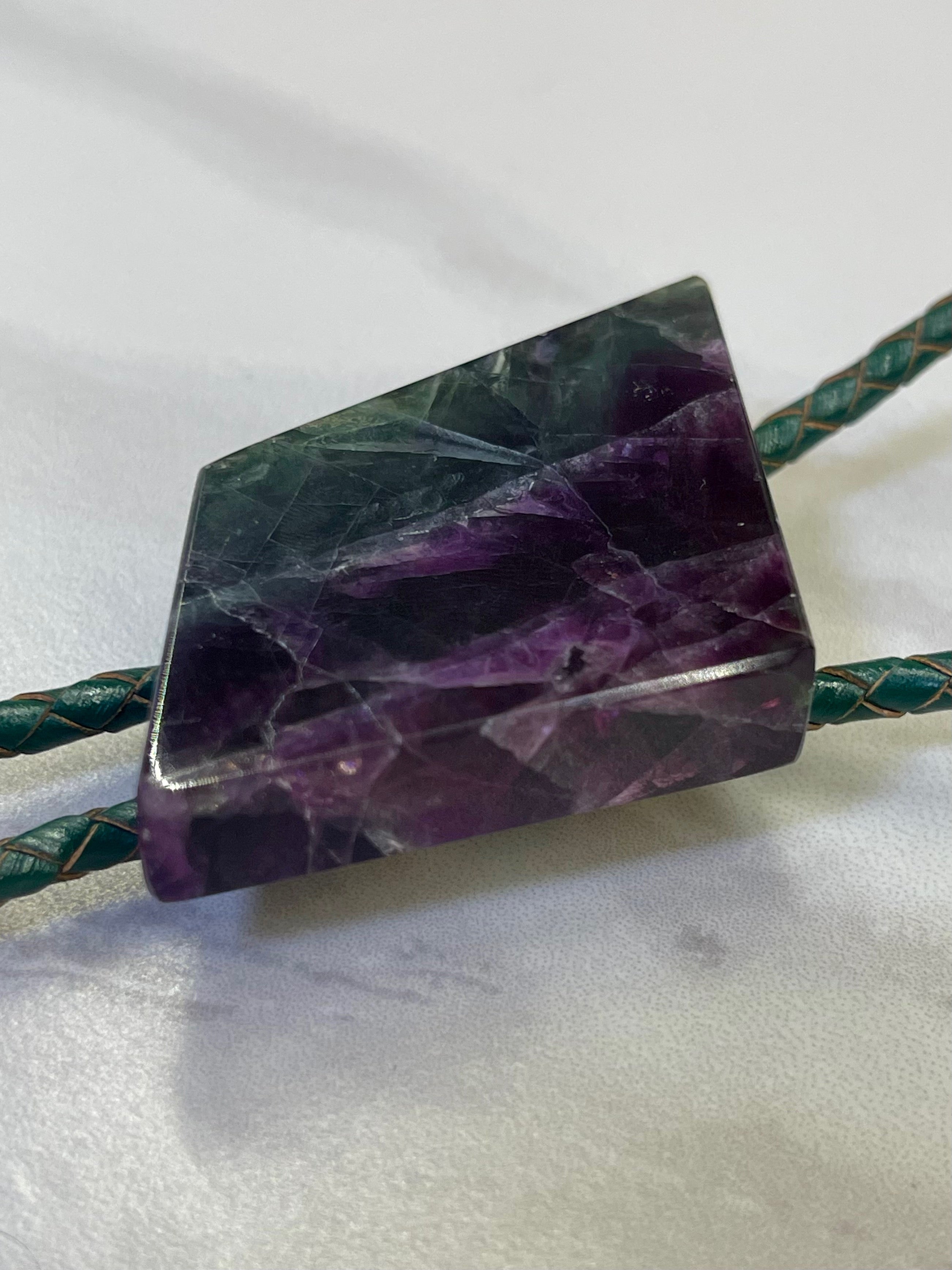 Twilight Shard – Fluorite Bolo Tie